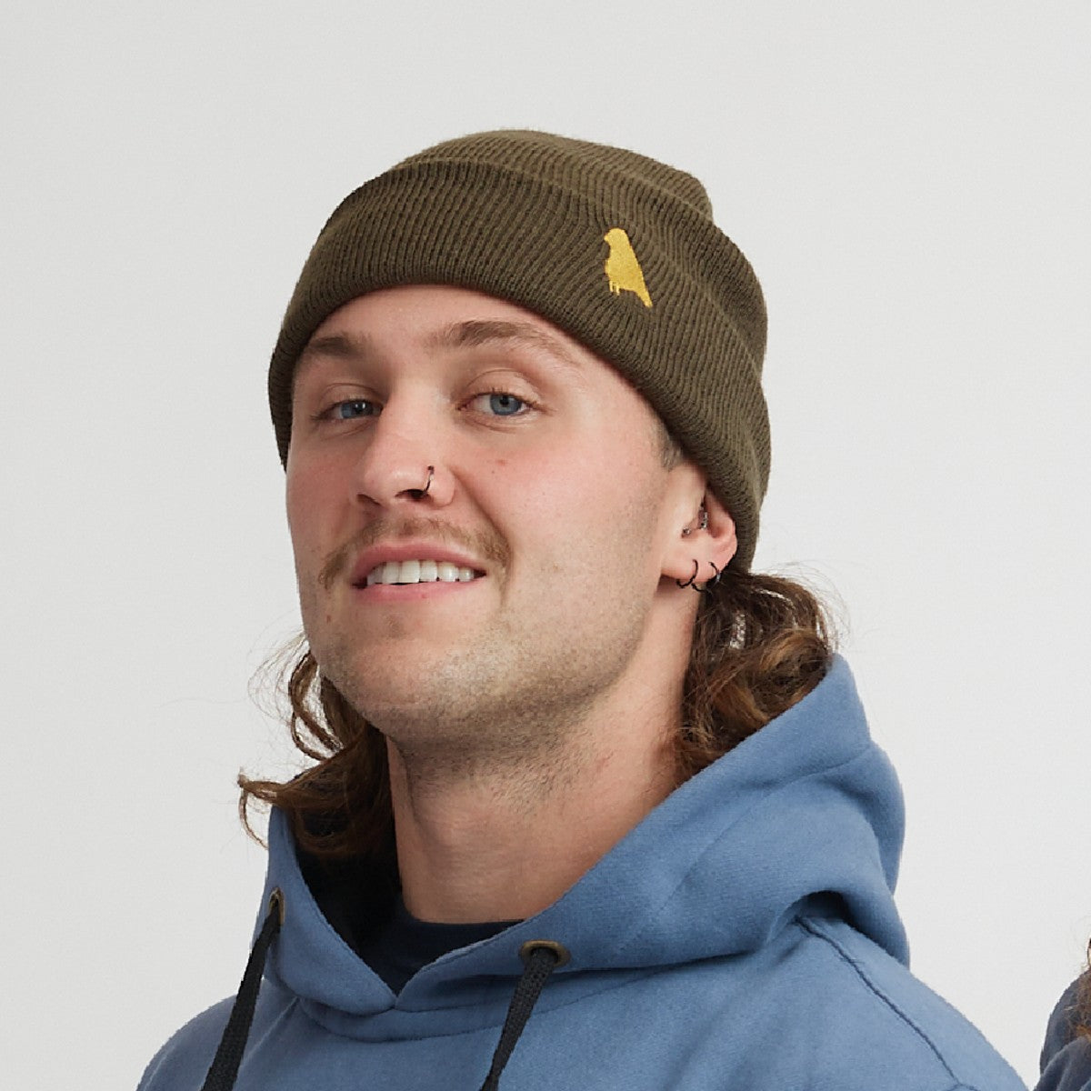 Yuki Threads - Bird Beanie - Dark Olive