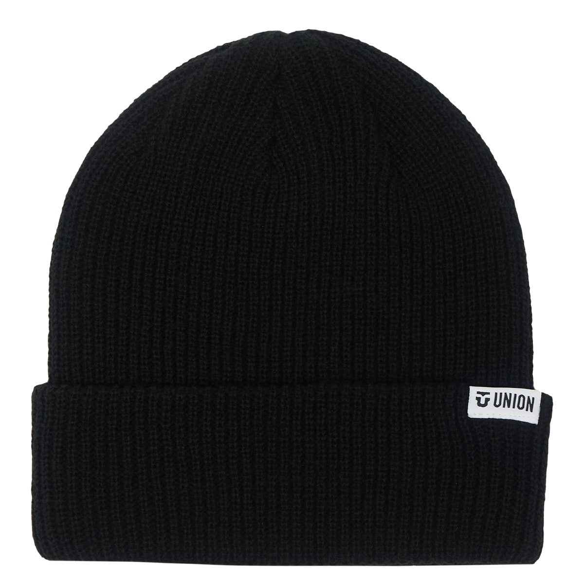 Union Binding - Low Cuff Beanie - Black