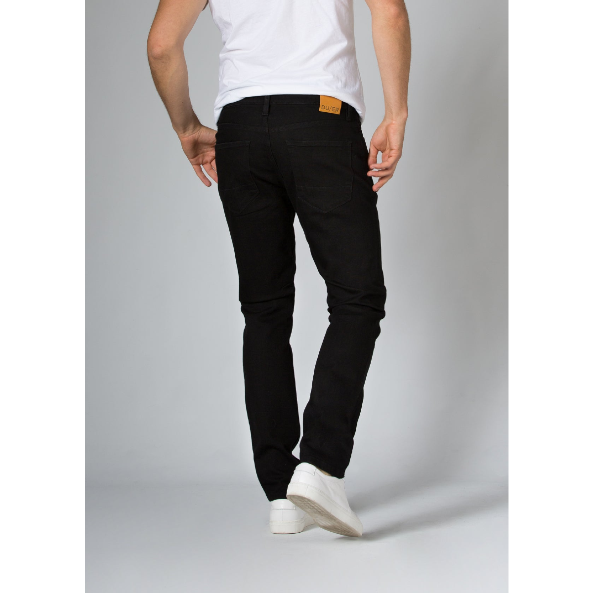 Duer - Performance Denim Relaxed Taper - Black