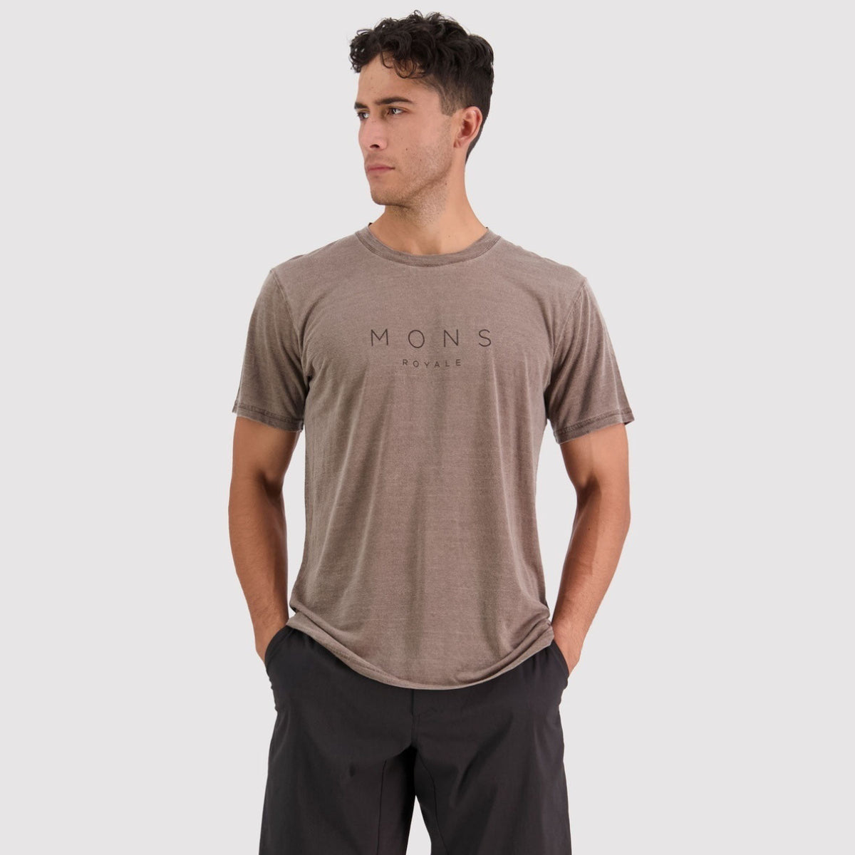Mons Royale Men's Zephyr Merino Cool T-Shirt - Walnut