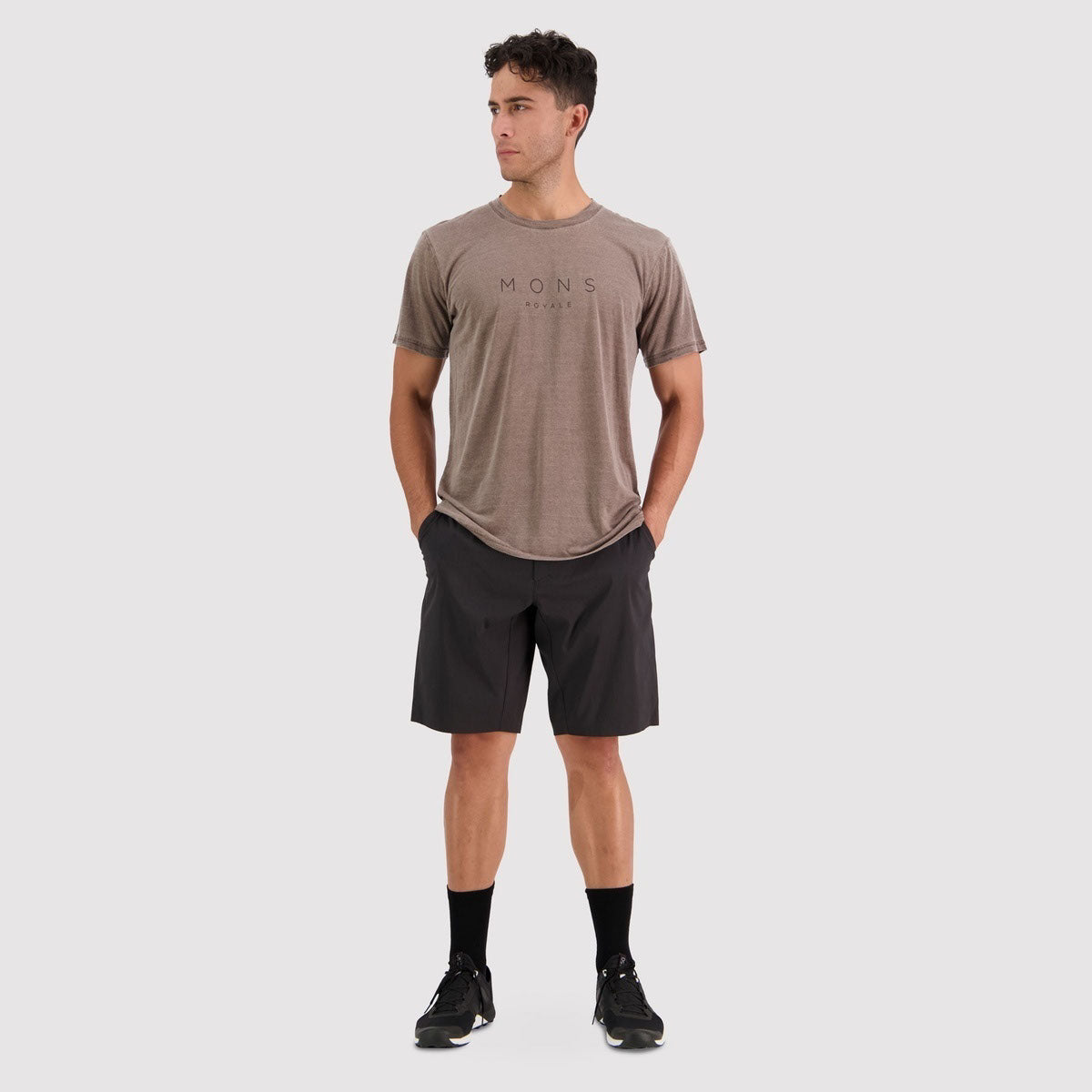 Mons Royale Men's Zephyr Merino Cool T-Shirt - Walnut