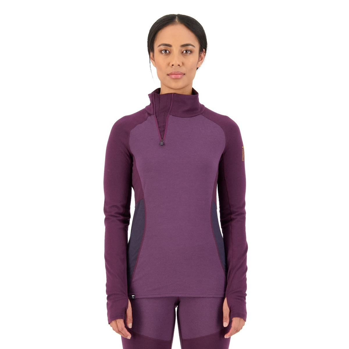 Mons Royale Womens Olympus Half Zip - Into the Wild