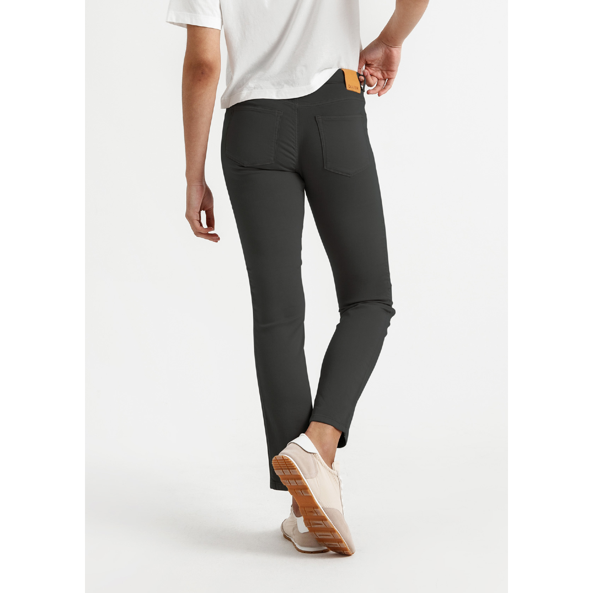 Duer - Women's No Sweat Slim Straight - Slate