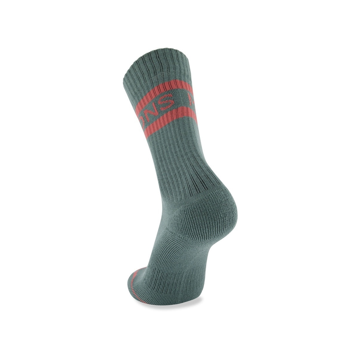 Mons Royale Signature Crew Sock - Burnt Sage / Terracotta