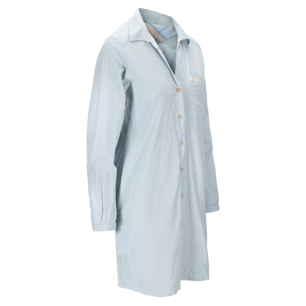 Amundsen Sports - Women's Beach Shirt - Pinstripe Blue