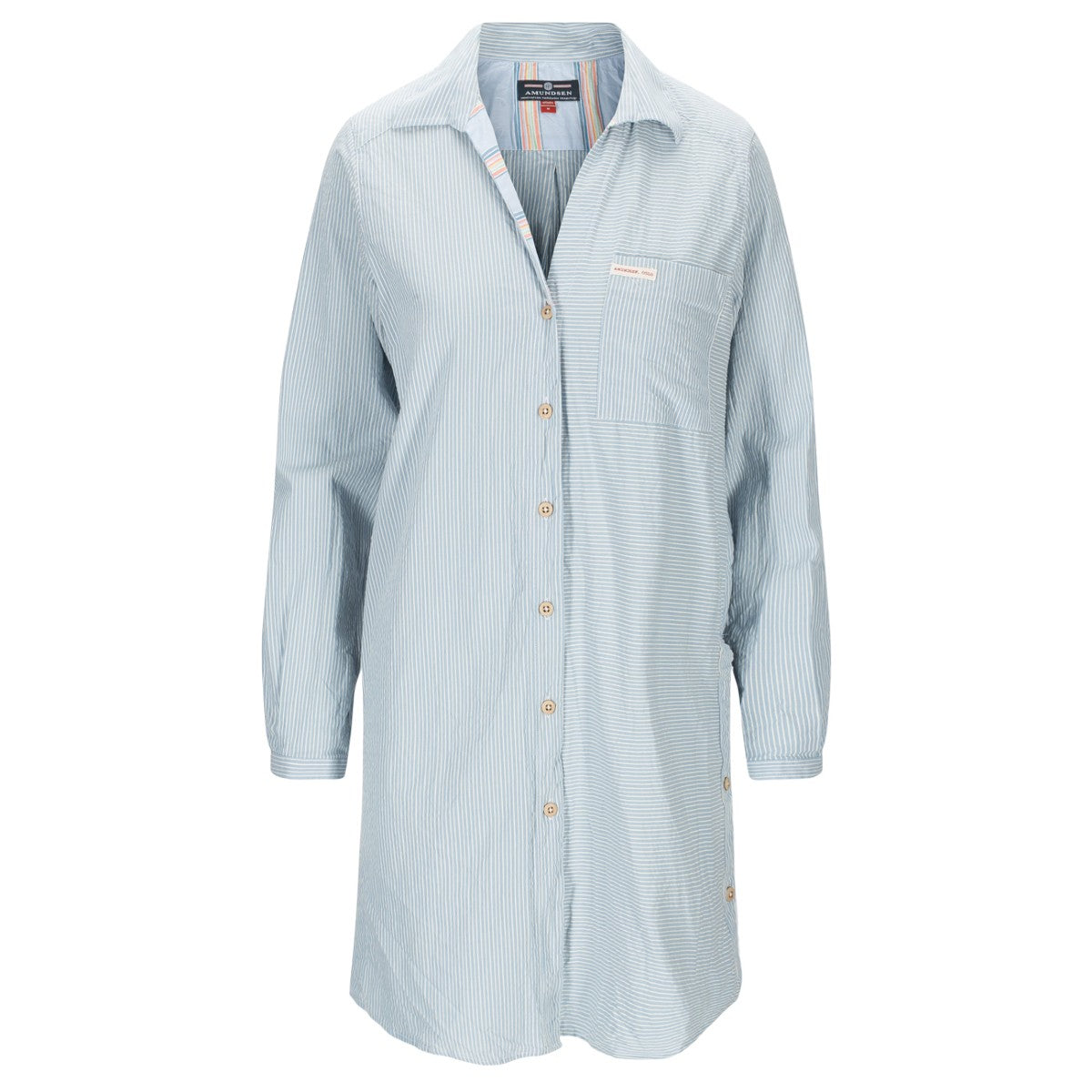 Amundsen Sports - Women's Beach Shirt - Pinstripe Blue