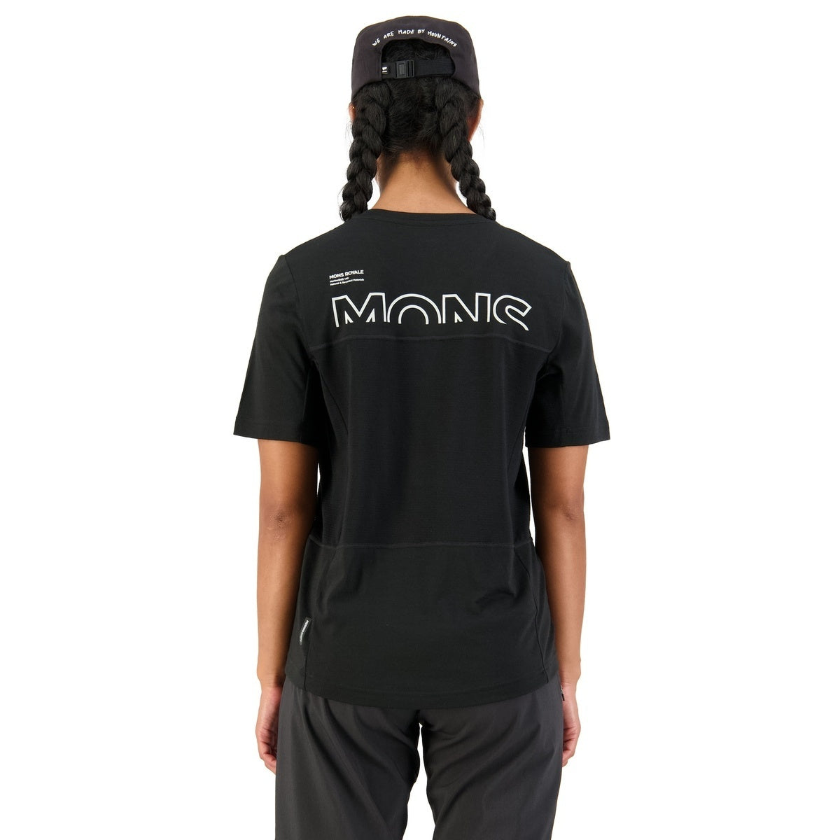 Mons Royale Tarn Merino Shift Tee - Black