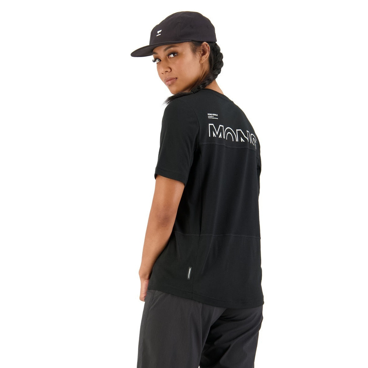 Mons Royale Tarn Merino Shift Tee - Black