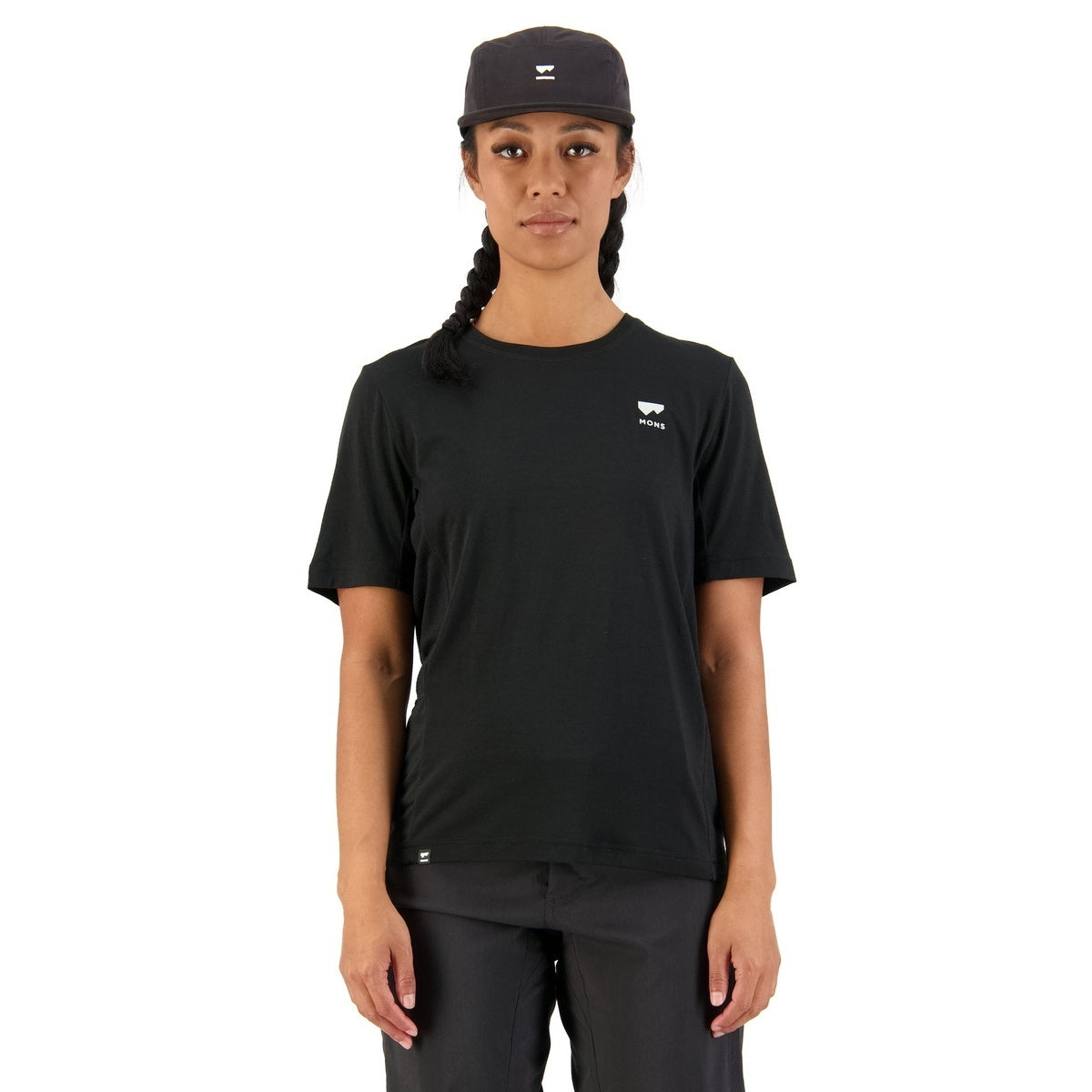 Mons Royale Tarn Merino Shift Tee - Black
