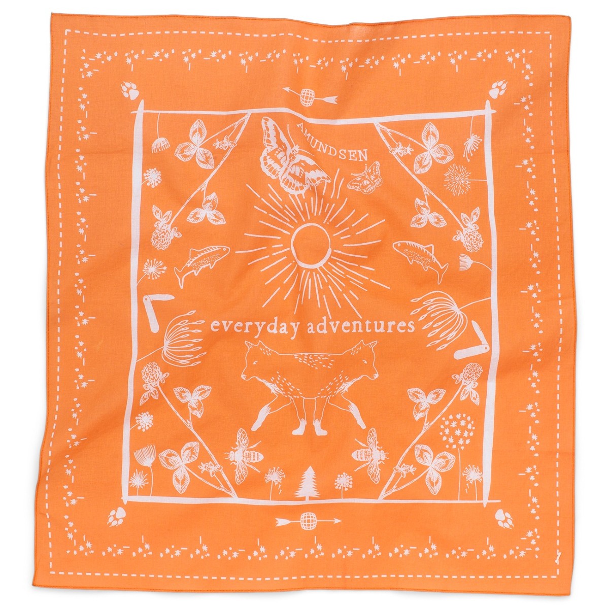 Amundsen Unisex Vagabond Bandana - Orange Sunset