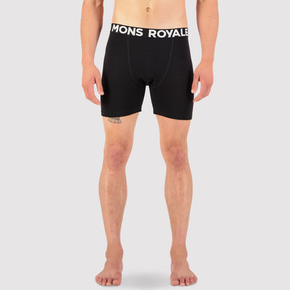 Mons Royale - Men's Hold 'em Merino Boxer - Black - Futureproof.life