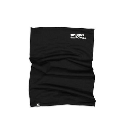 Mons Royale - Unisex Double Up Merino Neckwarmer - Black - Futureproof.life