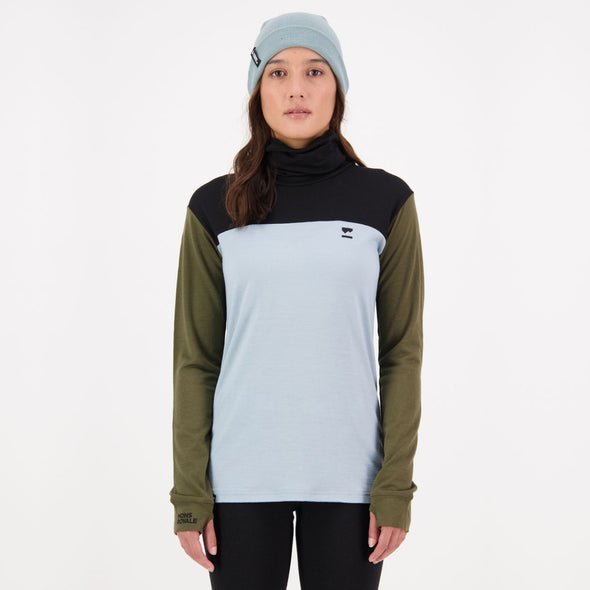 Mons Royale - Women's Yotei BF High Neck - Riverbed