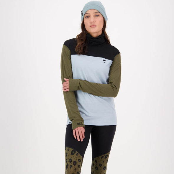 Mons Royale - Women's Yotei BF High Neck - Riverbed