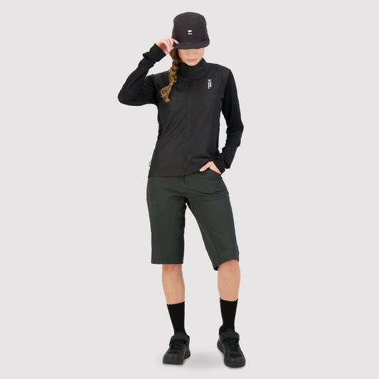 Mons Royale - Women's Redwood Enduro Wind Jersey - Black