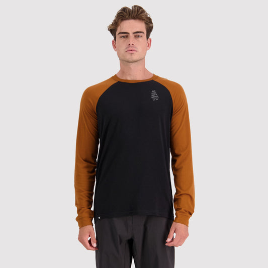 Mons Royale - Men's Icon Raglan - Black / Copper