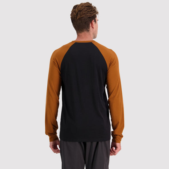 Mons Royale - Men's Icon Raglan - Black / Copper