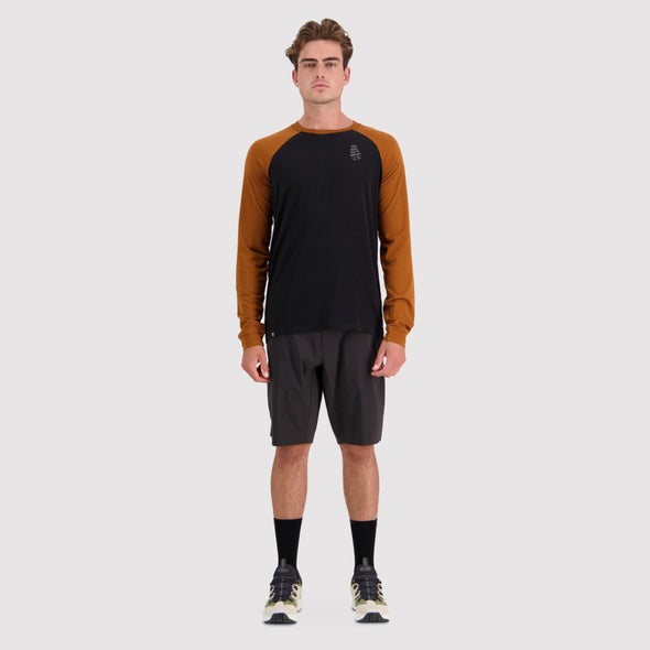 Mons Royale - Men's Icon Raglan - Black / Copper