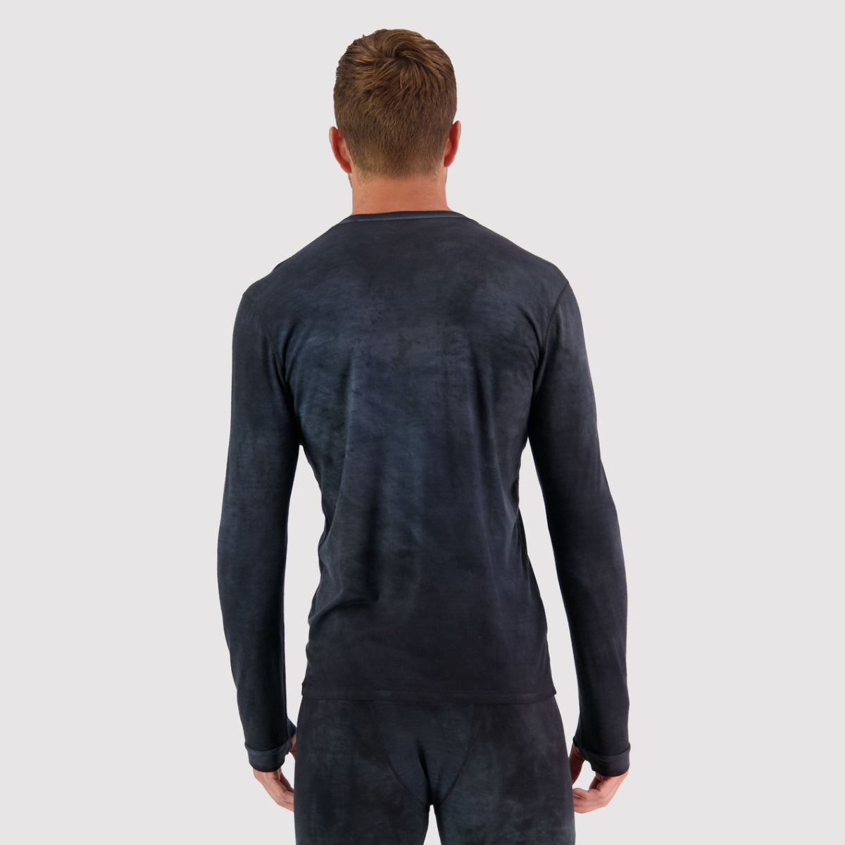 Mons Royale - Men's Cascade Merino Flex 200 LS - Black Storm Wash