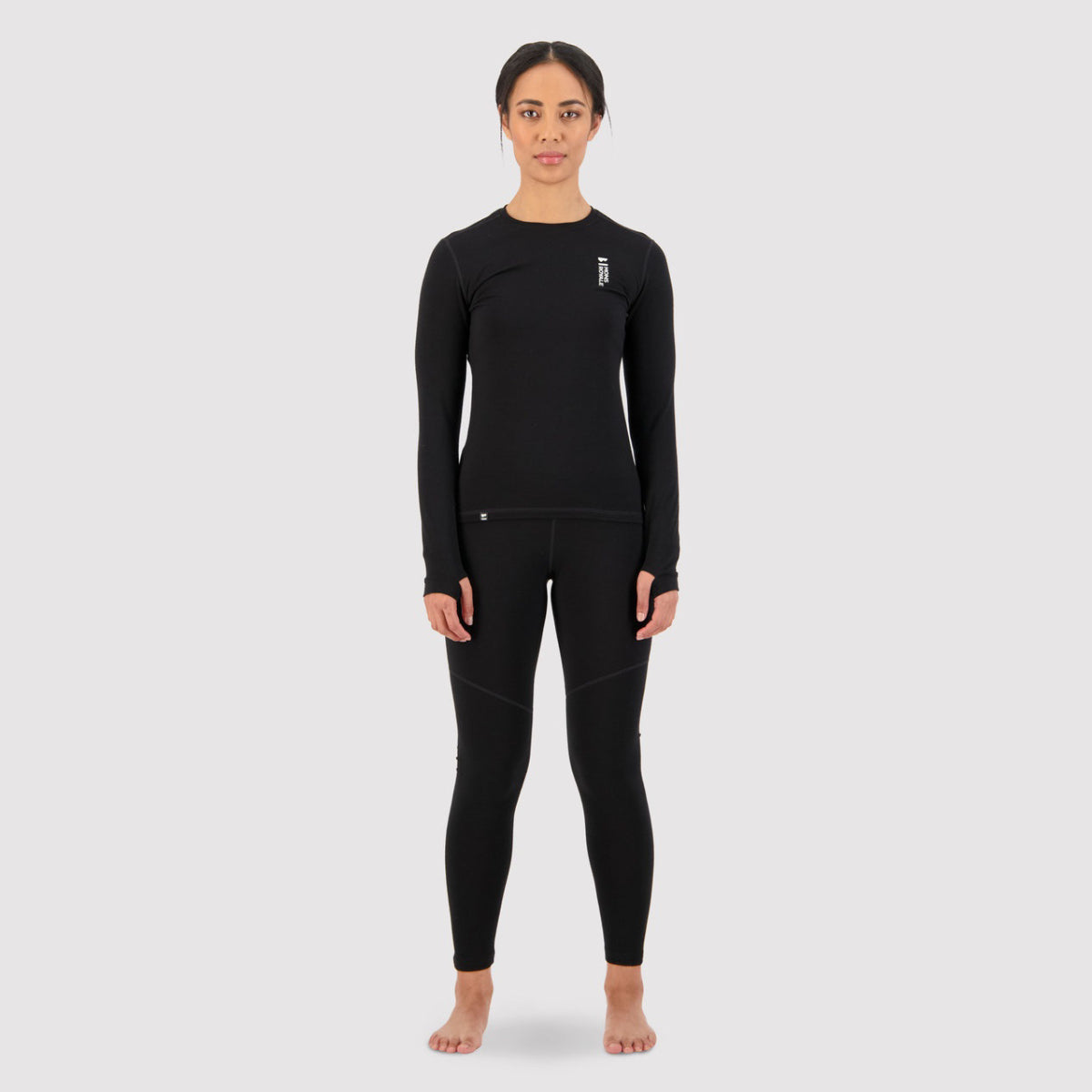 Mons Royale - Women's Cascade Merino Flex 200 LS - Black