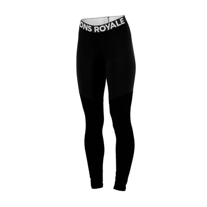 Mons Royale - Women's Cascade Merino Base Layer Legging - Black - Futureproof.life