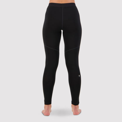 Mons Royale - Women's Cascade Merino Base Layer Legging - Black - Futureproof.life