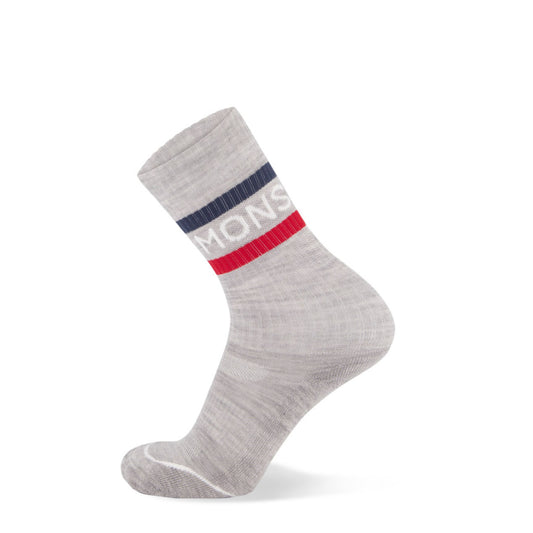 Mons Royale - Unisex Signature Merino Crew Sock - College Grey
