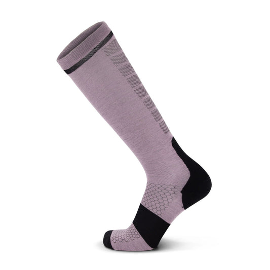 Mons Royale - Unisex Pro Lite Merino Snow Sock - Orchid Sun