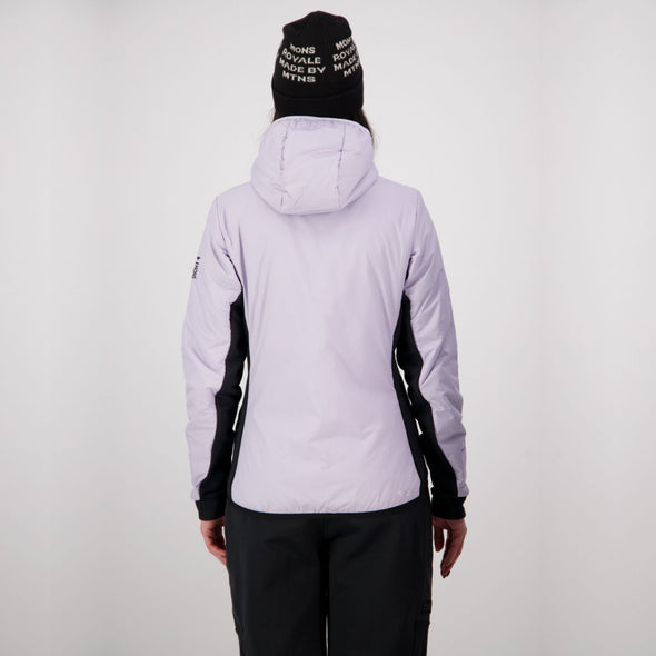 Mons Royale - Women's Arete Wool Insulation Hood - Thistle Cloud