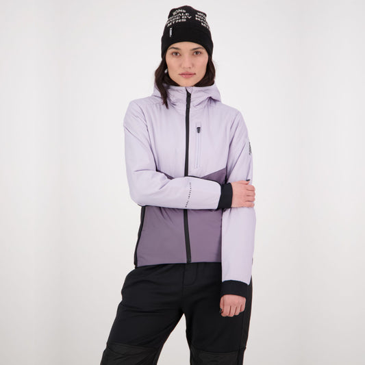 Mons Royale (Sample) - Women's Arete Wool Insulation Hood - Thistle Cloud