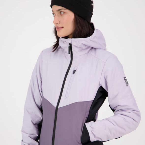 Mons Royale - Women's Arete Wool Insulation Hood - Thistle Cloud