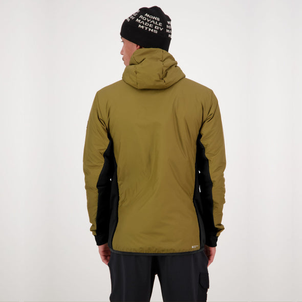 Mons Royale - Men's Arete Wool Insulation Hood - Forest Floor