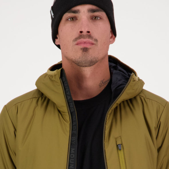 Mons Royale - Men's Arete Wool Insulation Hood - Forest Floor