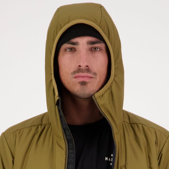 Mons Royale - Men's Arete Wool Insulation Hood - Forest Floor