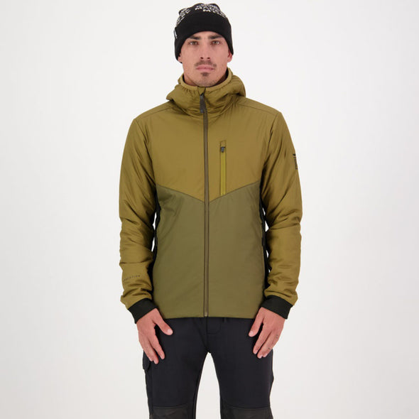 Mons Royale - Men's Arete Wool Insulation Hood - Forest Floor
