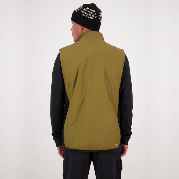 Mons Royale - Men's Arete Wool Insulation Vest - Forest Floor