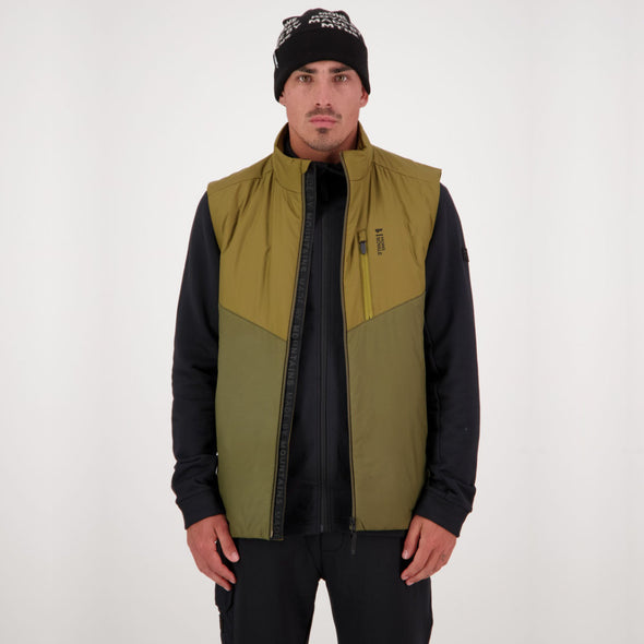 Mons Royale - Men's Arete Wool Insulation Vest - Forest Floor