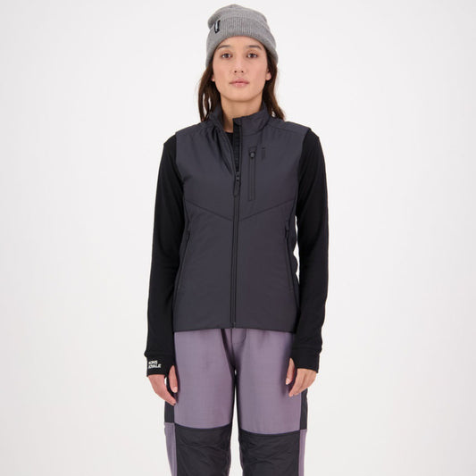 Mons Royale - Women's Arete Wool Insulation Vest - Black