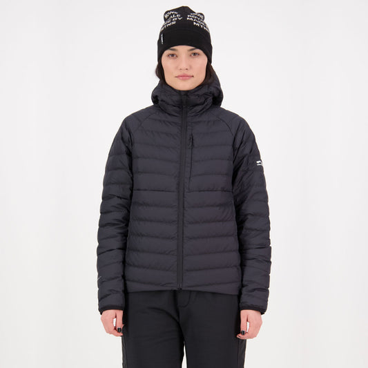 Mons Royale - Women's Atmos Wool Down Light Weight Packable Hood - Black