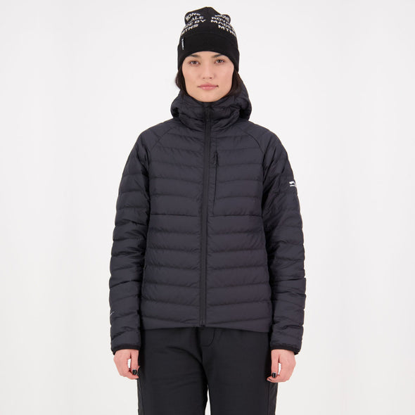 Mons Royale - Women's Atmos Wool Down Light Weight Packable Hood - Black