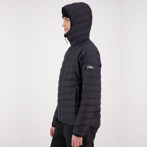 Mons Royale - Women's Atmos Wool Down Light Weight Packable Hood - Black