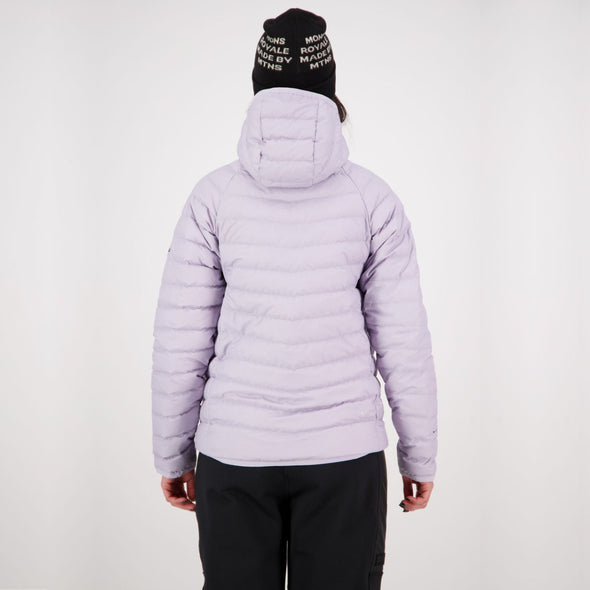 Mons Royale - Women's Atmos Wool Down Light Weight Packable Hood - Light Thistle