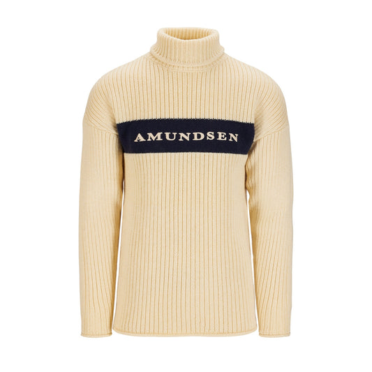 Amundsen Sports - Men's Heroes Ski Turtle Neck - Natural / Navy