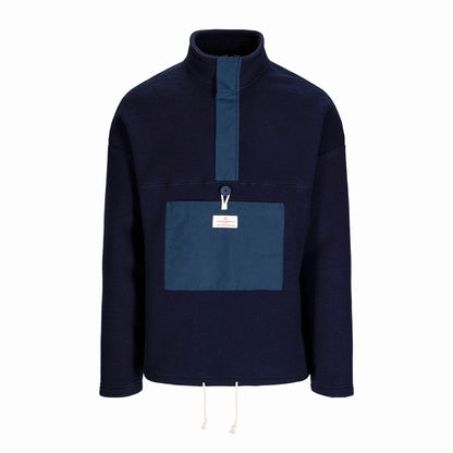 Amundsen Sports - Men's Vagabond Waxed Fleece - Faded Navy/Navy - Futureproof.life