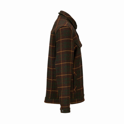 Amundsen Sports - Unisex Wool Jacket - Hunter Brown Checks - Futureproof.life