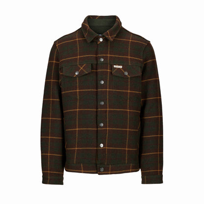 Amundsen Sports - Unisex Wool Jacket - Hunter Brown Checks - Futureproof.life