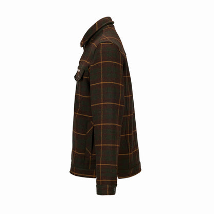 Amundsen Sports - Unisex Wool Jacket - Hunter Brown Checks - Futureproof.life