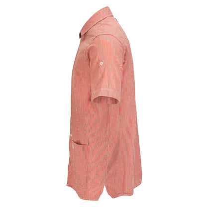 Amundsen Sports - Men's Beach Shirt - Pinstripe Weathered Red - Futureproof.life