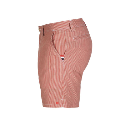 Amundsen Sports - Men's Beach Shorts - Pinstripe Weathered Red - Futureproof.life