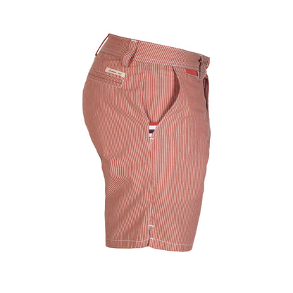 Amundsen Sports - Men's Beach Shorts - Pinstripe Weathered Red - Futureproof.life
